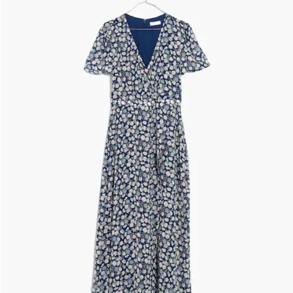 Madewell Wrap-Front Midi Dress in French Floral